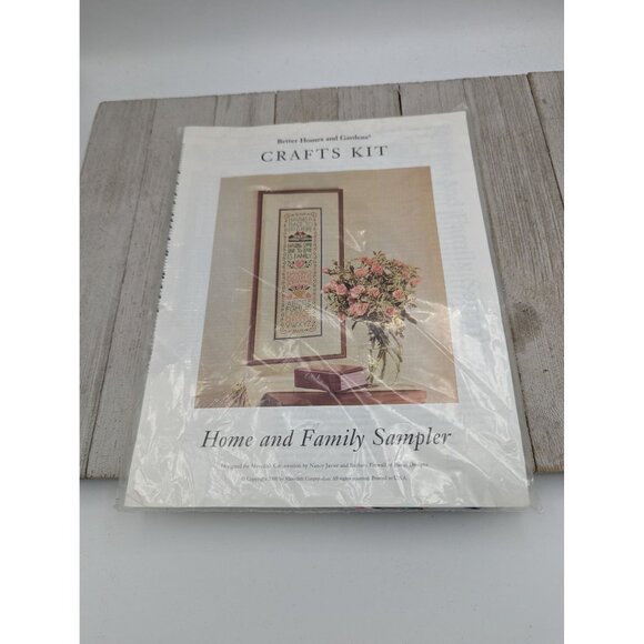 Better Homes and Garden Cross Stitch Kit Home and Family Sampler - Picture 1 of 5
